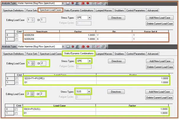 Load Case preparation for dynamic slug flow analysis